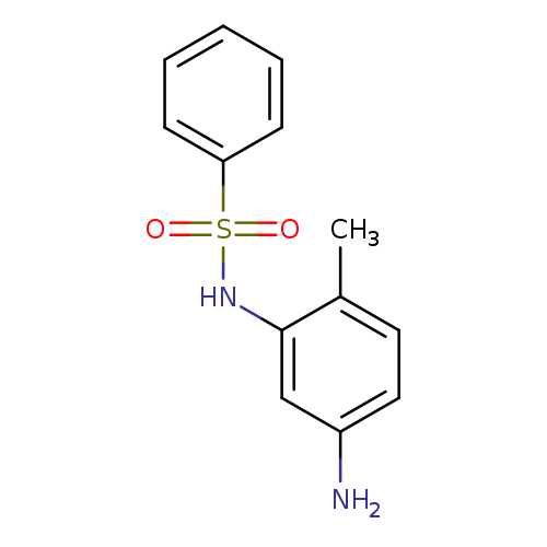 Nc1ccc(c(c1)NS(=O)(=O)c1ccccc1)C