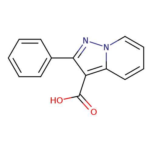 OC(=O)c1c(nn2c1cccc2)c1ccccc1