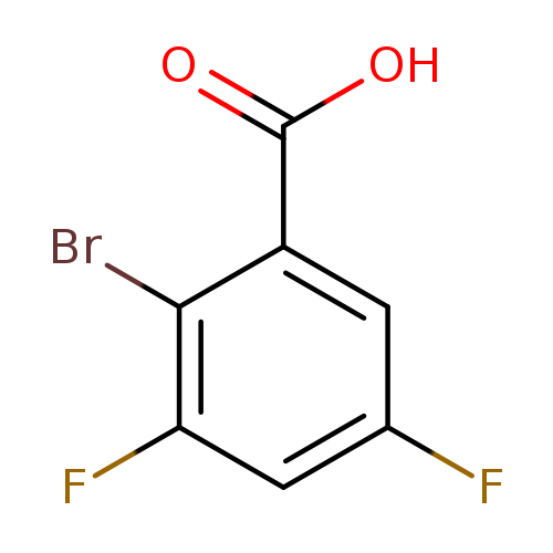 Fc1cc(F)c(c(c1)C(=O)O)Br