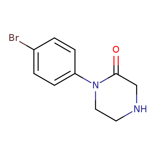 Brc1ccc(cc1)N1CCNCC1=O