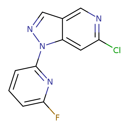 Fc1cccc(n1)n1ncc2c1cc(Cl)nc2