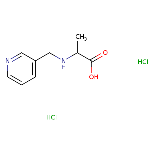 OC(=O)C(NCc1cccnc1)C.Cl.Cl