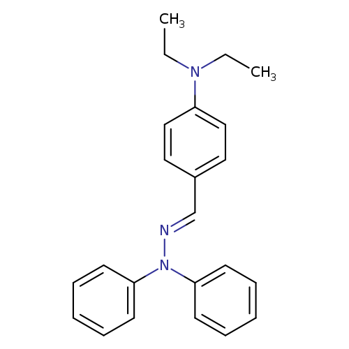 CCN(c1ccc(cc1)/C=N/N(c1ccccc1)c1ccccc1)CC
