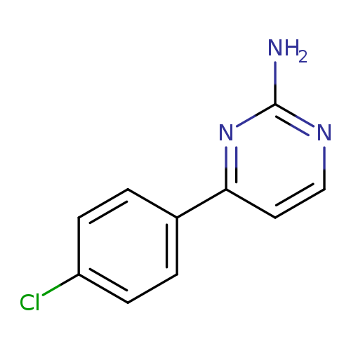 Clc1ccc(cc1)c1ccnc(n1)N