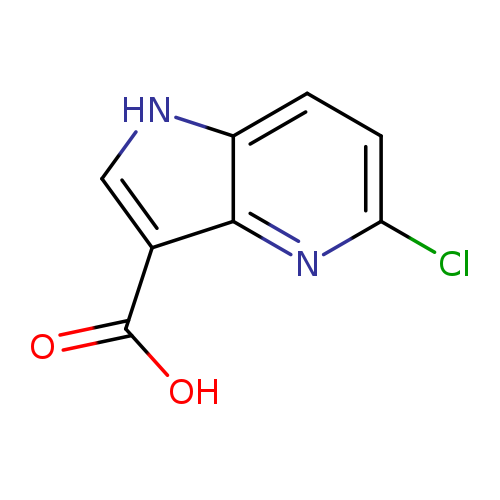 Clc1ccc2c(n1)c(c[nH]2)C(=O)O