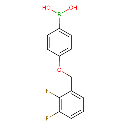 OB(c1ccc(cc1)OCc1cccc(c1F)F)O