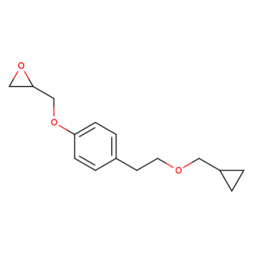 O(CC1CC1)CCc1ccc(cc1)OCC1OC1