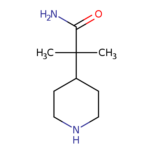 NC(=O)C(C1CCNCC1)(C)C
