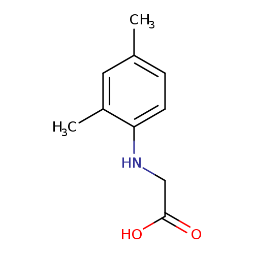 OC(=O)CNc1ccc(cc1C)C