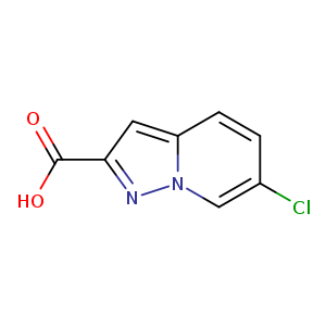Clc1ccc2n(c1)nc(c2)C(=O)O