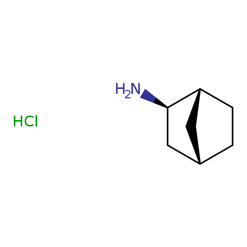 N[C@@H]1C[C@@H]2C[C@H]1CC2.Cl