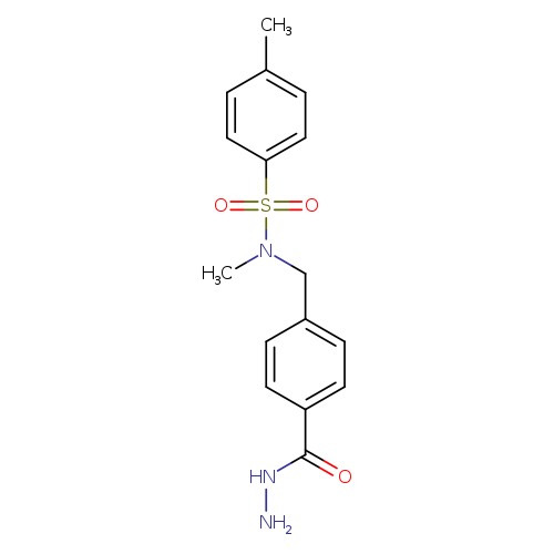 NNC(=O)c1ccc(cc1)CN(S(=O)(=O)c1ccc(cc1)C)C