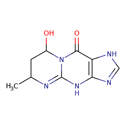 CC1CC(O)n2c(=N1)[nH]c1c(c2=O)[nH]cn1