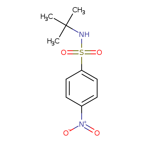 CC(NS(=O)(=O)c1ccc(cc1)[N+](=O)[O-])(C)C