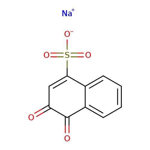 O=C1C(=O)C=C(c2c1cccc2)S(=O)(=O)[O-].[Na+]