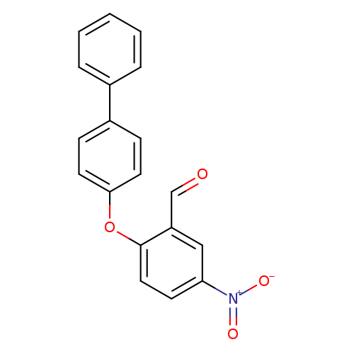 O=Cc1cc(ccc1Oc1ccc(cc1)c1ccccc1)[N+](=O)[O-]