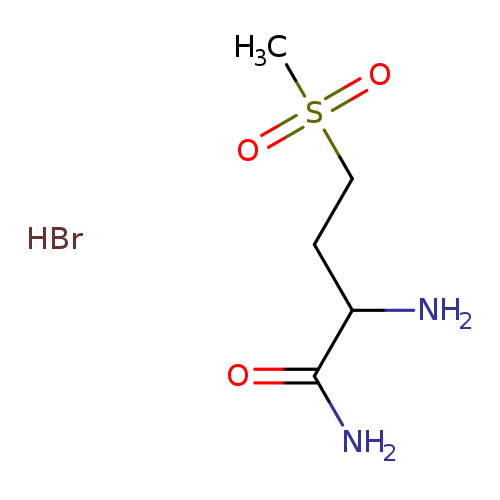 NC(=O)C(CCS(=O)(=O)C)N.Br