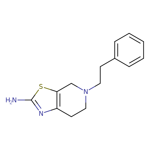 Nc1nc2c(s1)CN(CC2)CCc1ccccc1
