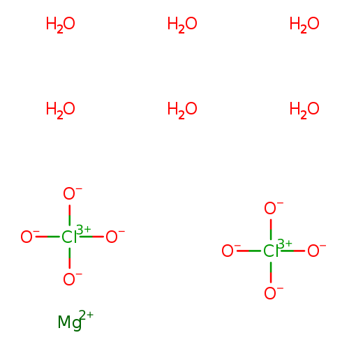 [O-][Cl](=O)(=O)=O.[O-][Cl](=O)(=O)=O.O.O.O.O.O.O.[Mg+2]