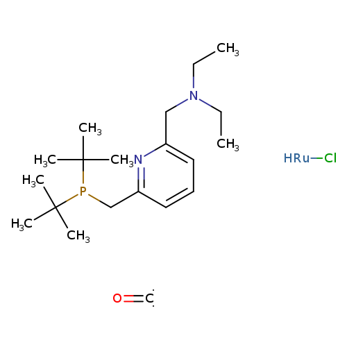 CCN(Cc1cccc(n1)CP(C(C)(C)C)C(C)(C)C)CC.Cl[RuH].[C]=O