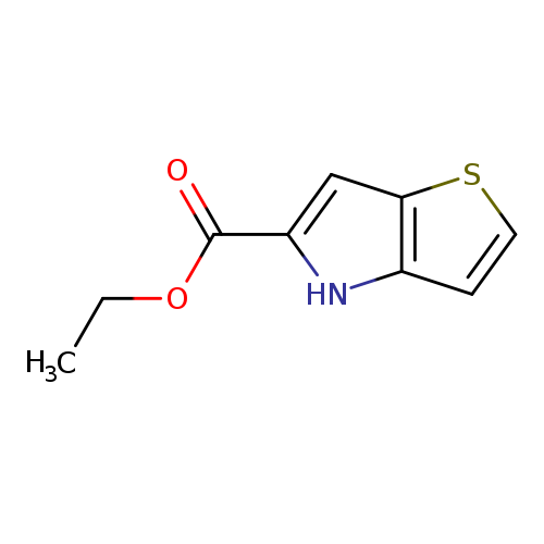 CCOC(=O)c1cc2c([nH]1)ccs2