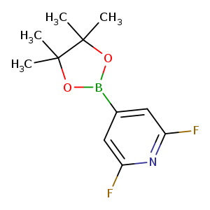 CC1(C)OB(OC1(C)C)c1cc(F)nc(c1)F