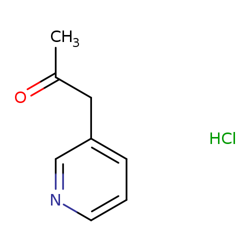 CC(=O)Cc1cccnc1.Cl