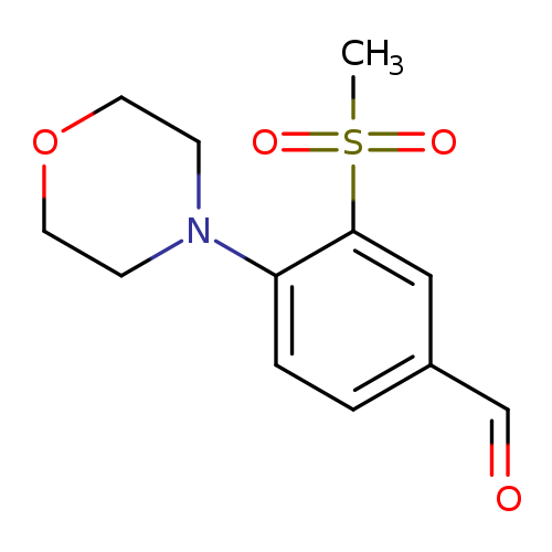 O=Cc1ccc(c(c1)S(=O)(=O)C)N1CCOCC1