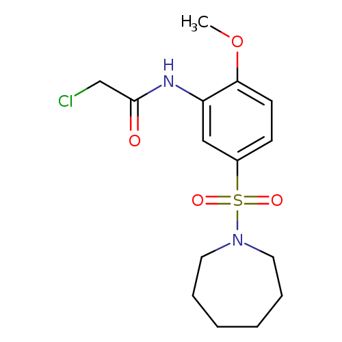 ClCC(=O)Nc1cc(ccc1OC)S(=O)(=O)N1CCCCCC1