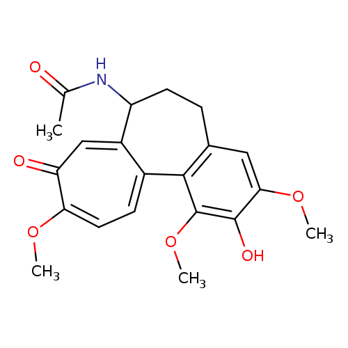 COc1ccc2c(cc1=O)C(CCc1c2c(OC)c(c(c1)OC)O)NC(=O)C