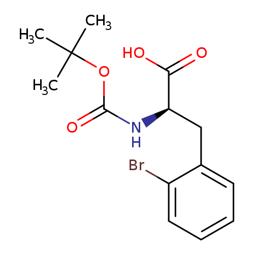 O=C(OC(C)(C)C)N[C@@H](C(=O)O)Cc1ccccc1Br