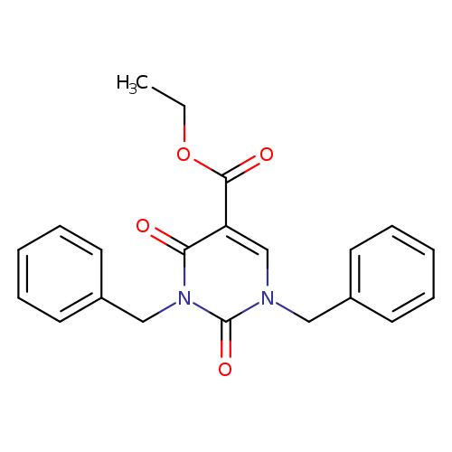 CCOC(=O)c1cn(Cc2ccccc2)c(=O)n(c1=O)Cc1ccccc1