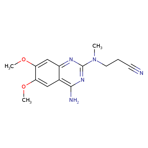 N#CCCN(c1nc2cc(OC)c(cc2c(n1)N)OC)C