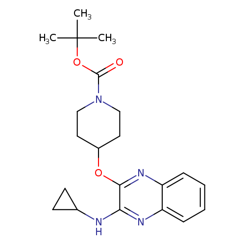 O=C(N1CCC(CC1)Oc1nc2ccccc2nc1NC1CC1)OC(C)(C)C