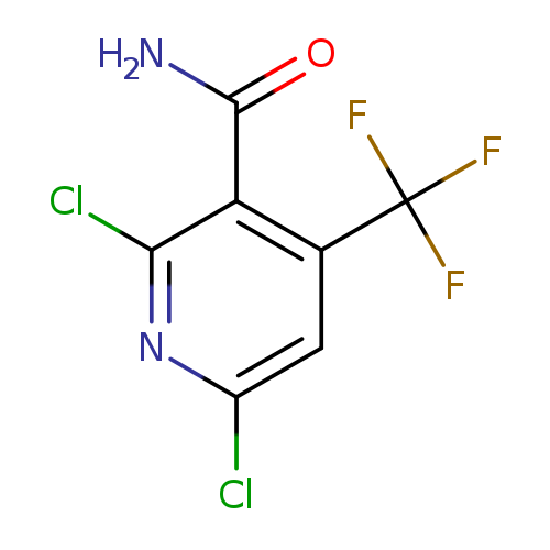 Clc1nc(Cl)c(c(c1)C(F)(F)F)C(=O)N