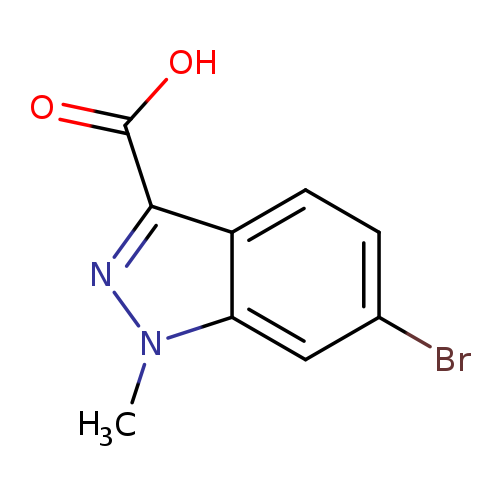 Brc1ccc2c(c1)n(C)nc2C(=O)O