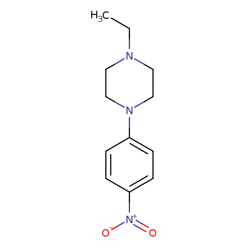 CCN1CCN(CC1)c1ccc(cc1)[N+](=O)[O-]