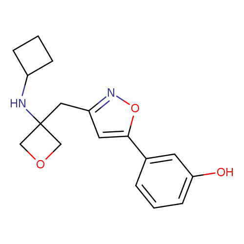 Oc1cccc(c1)c1onc(c1)CC1(COC1)NC1CCC1