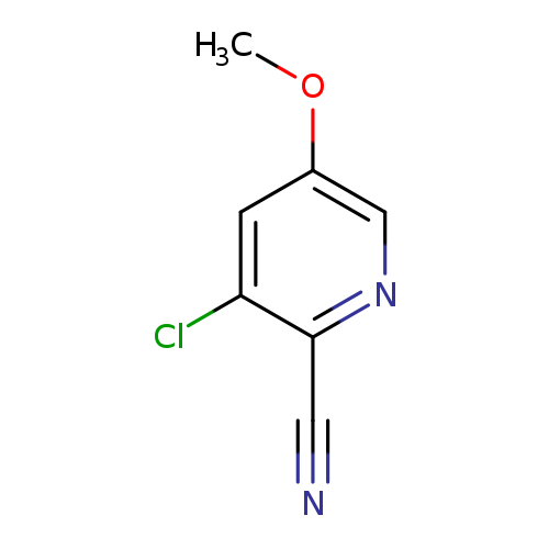 COc1cnc(c(c1)Cl)C#N
