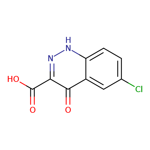 Clc1ccc2c(c1)c(=O)c(n[nH]2)C(=O)O