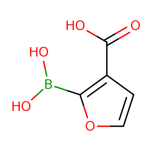 OB(c1occc1C(=O)O)O