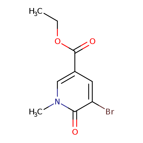 CCOC(=O)c1cn(C)c(=O)c(c1)Br