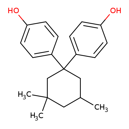 CC1CC(C)(C)CC(C1)(c1ccc(cc1)O)c1ccc(cc1)O