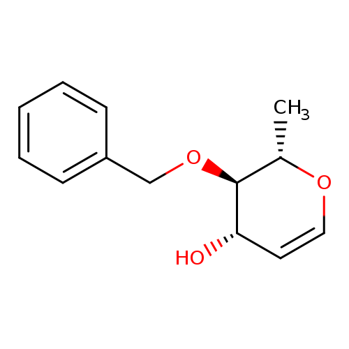 C[C@@H]1OC=C[C@@H]([C@H]1OCc1ccccc1)O