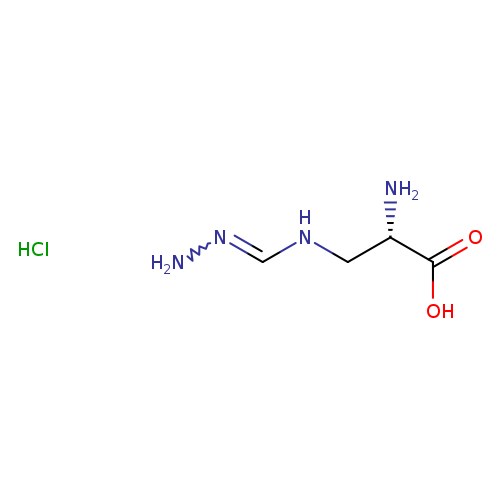 N[C@H](C(=O)O)CNC=NN.Cl