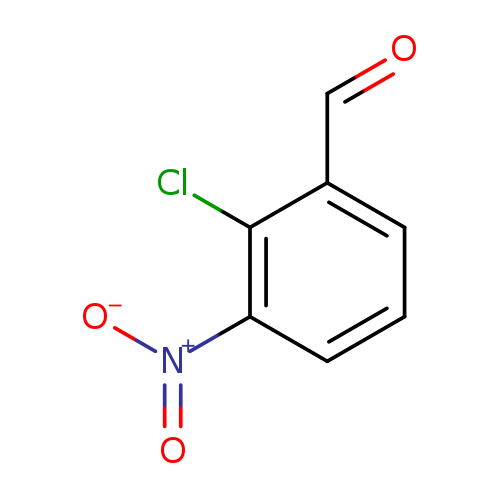 O=Cc1cccc(c1Cl)[N+](=O)[O-]