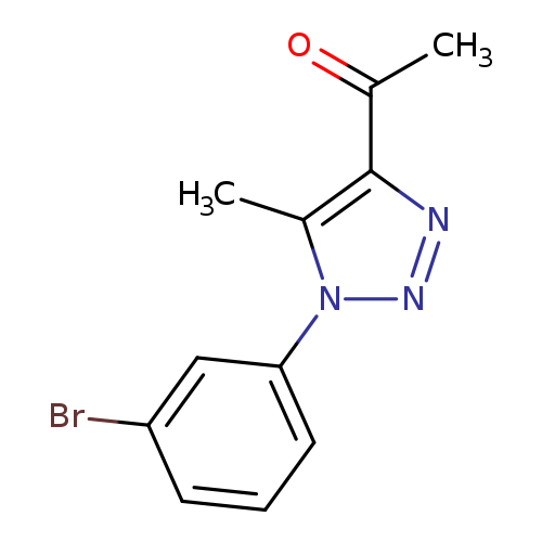 Brc1cccc(c1)n1nnc(c1C)C(=O)C