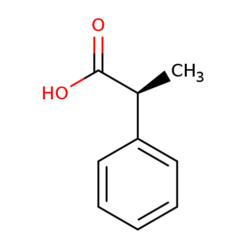 C[C@@H](c1ccccc1)C(=O)O