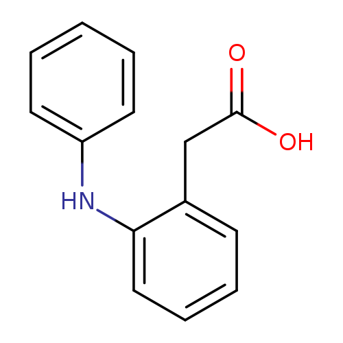 OC(=O)Cc1ccccc1Nc1ccccc1