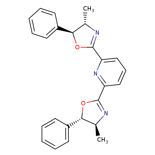 C[C@@H]1N=C(O[C@H]1c1ccccc1)c1cccc(n1)C1=N[C@H]([C@@H](O1)c1ccccc1)C